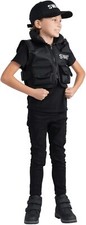 Dress Up America Swat Déguisement Enfants - Gilet et Casquette Ensemble - Rôle