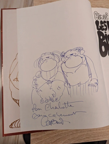 Autographe dedicace dessin - autographe,