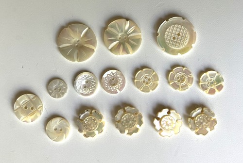 Lot boutons en - lot, nacre