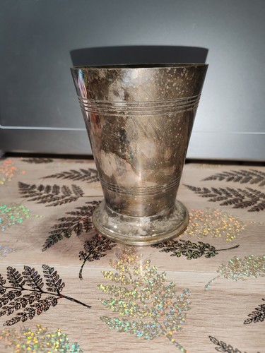 Ancien vase métal argenté - ancien, en