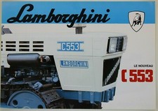 prospectus brochure Lamborghini C 553 huile AGIP tracteur trattori prospetto