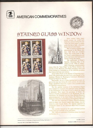 1842 cent stained glass - #, 15-cent