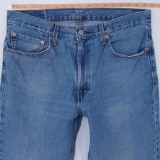 Hommes Levi's 516 Ajusté Straight Bleu Jeans W35 L32