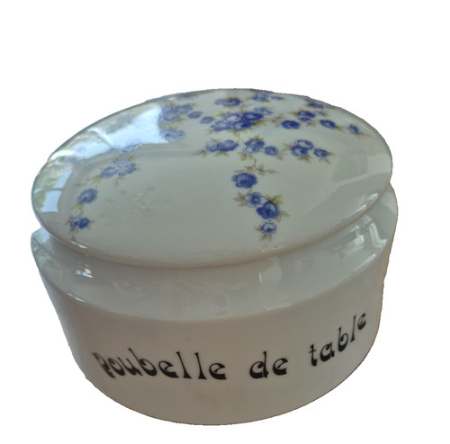 Poubelle table porcelaine - poubelle, "porcelaine