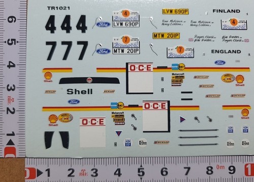 Decals ford escort - 1/43,