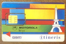 ITINERIS MOTOROLA FRANCE TELECOM MOBILE ORANGE CARTE SIM GSM TELECARTE PHONECARD