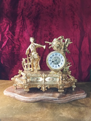 Horloge pendule bronze - horloge,