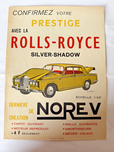 Norev affichette originale - norev,