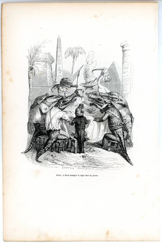 Animaux savants granville - savants, 1842