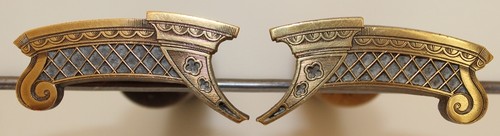 Pair large floral gilding - of,