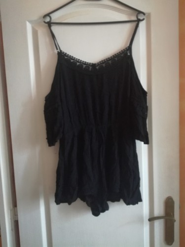 Combinaison short noir - , à