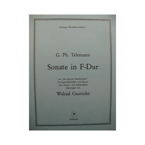 Telemann sonate in f dur - g.,