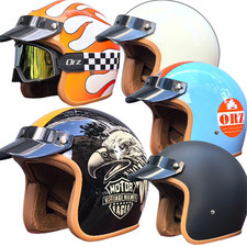 Casque moto ouvert vintage - casque, de
