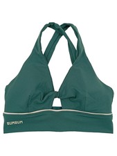 BUMGENIUS Brassière de Sport Femme Vert Logo Sportif (INT XS)