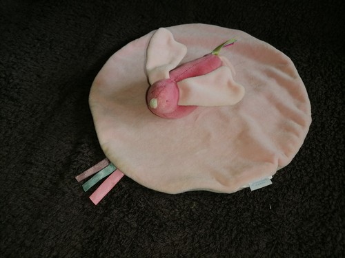 Doudou plat oiseau rose jacadi - doudou,