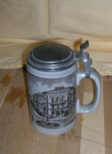 Chope à bière avec couvercle  - Porcelaine Villeroy & Boch - Saarbrücken