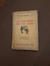 LIVRE ANCIEN LA CHANSON DES