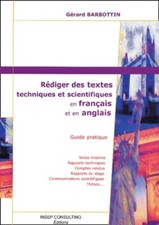 Rédiger des textes techniques et scie... - Gérard Barbottin - V2103496