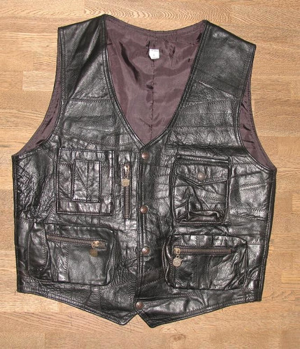 Gilet cuir pour homme - gilet,