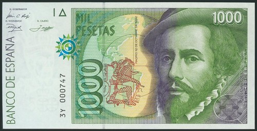 1000 pesetas octobre - 1000, 12