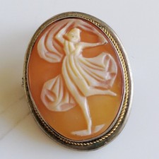 Grosse broche camée monture - grosse,