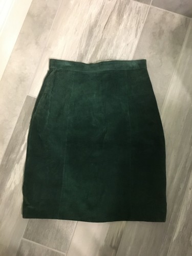 Green suede pencil - pencil, size