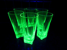 Ancien 6 grands verres en