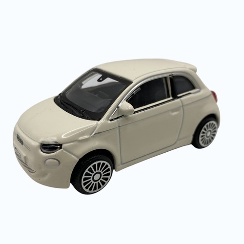 Burago fiat 500e white 43 - burago,