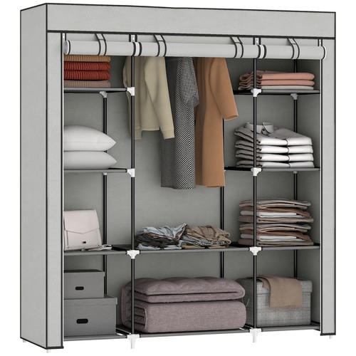 Homcom armoire rangement - armoire, en