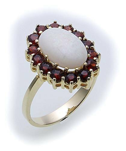 Bague femme avec grenat - bague,