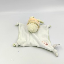 Doudou plat chien vert bleu