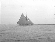 Glass Negative of Classic Sail