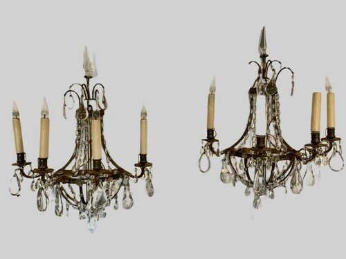 Paire appliques corbeille en - paire,