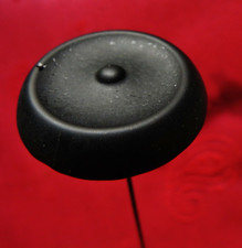 EPINGLE à CHAPEAU de DEUIL JAIS français moulé Napoléon III 