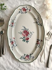 Très grand plat de service ancien en faïence de Villeroy & Boch
