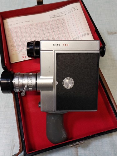 Caméra vintage nizo - fa3, avec
