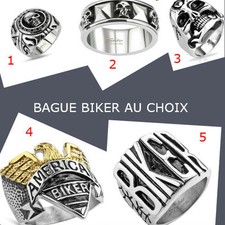 BIJOUX BAGUE BIKER POUR HOMME
