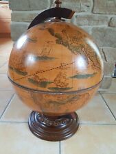 MAPPEMONDE ZOFFOLI GLOBE TERRESTRE BAR DE BUREAU DE TABLE BOUTEILLE ALCOOL APÉRO