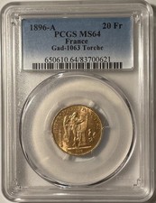 20 Francs Génie 1896 A Torche