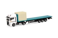 Herpa 320252 - 1/87 Man Tgx GM Camion de Lit Plat Avec 10ft Valise Cirque Krone