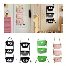 Panier suspendu tissé mural à 3 niveaux pour chambre d'adolescent,