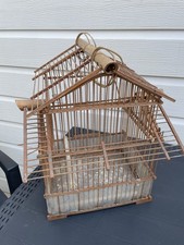 Ancienne Cage À Oiseaux Bois