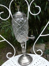 Fontaine à absinthe en métal argenté