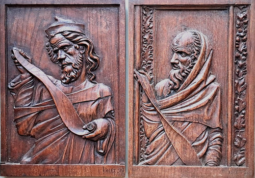 Anciens bas reliefs bois - bas,