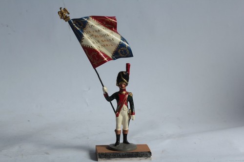 Soldat plomb porte drapeau - soldat,
