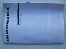 Original Marantz CD-38 User