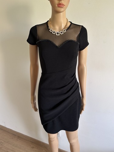 Robe noire manches courtes - manches,
