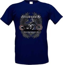 T-Shirt En Navy Bleu V Twin