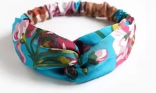 Serre-tête BLEU ET ROSE VERT