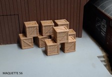 Lot petites caisses bois - 10,